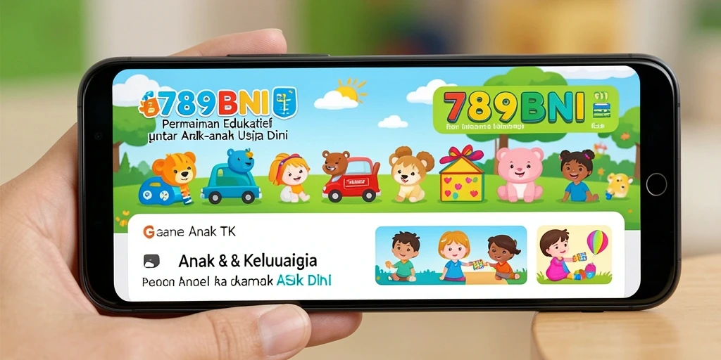 Screenshot antarmuka menyenangkan dari aplikasi Game Anak TK.