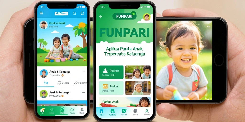 Tampilan antarmuka FUNPARI yang sederhana dan mudah dipahami.