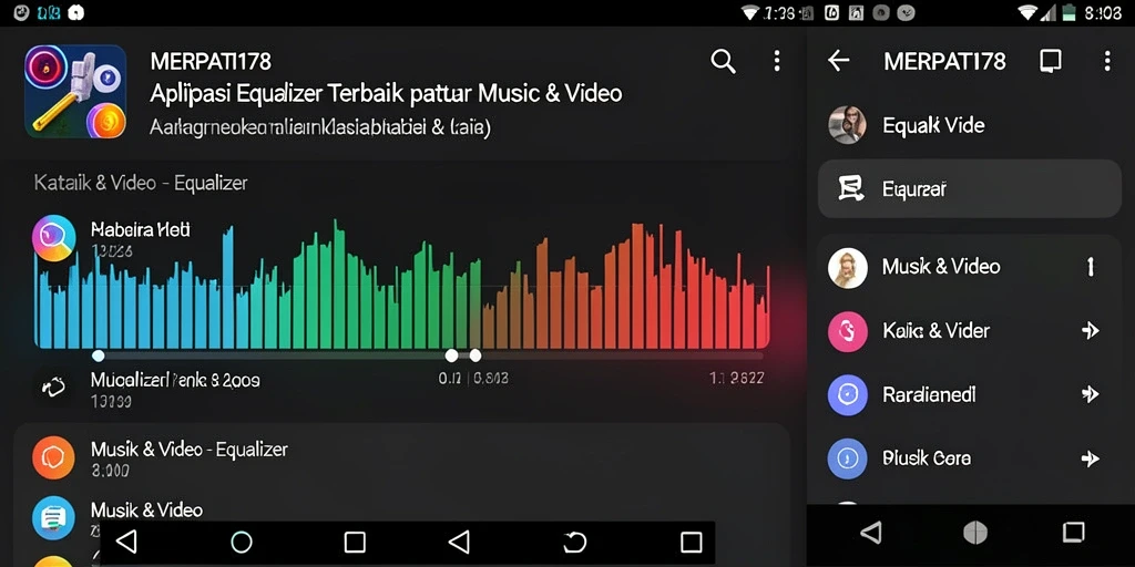 Tampilan antarmuka aplikasi Equalizer MERPATI178 yang menarik.