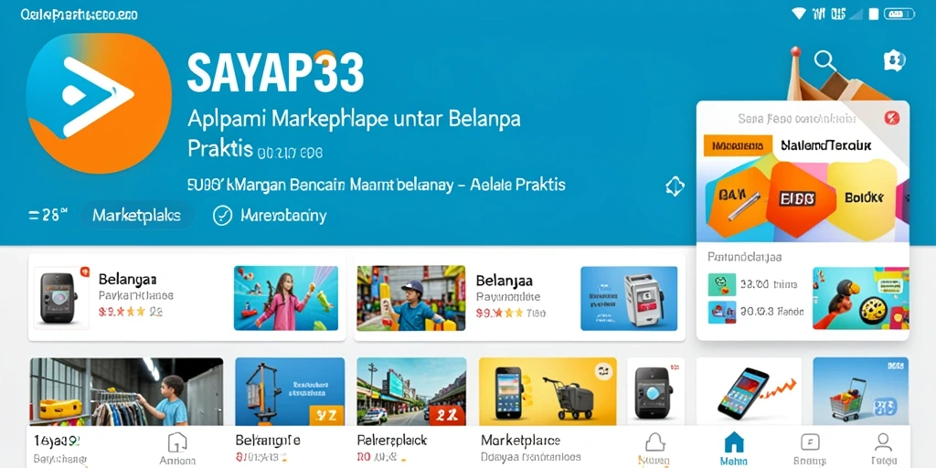 Tampilan antarmuka SAYAP33 yang menarik dan mudah digunakan selama berbelanja.