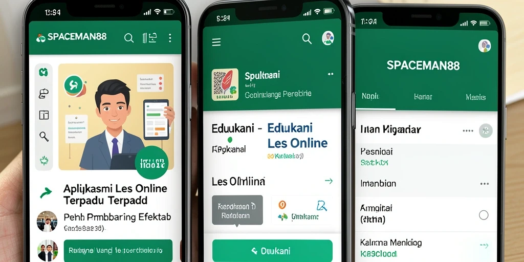 Antarmuka SPACEMAN88 yang modern dan ramah pengguna.