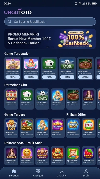 Ungutoto - Aplikasi Populer, Kanal Uji, dan Pusat Akses Terlengkap